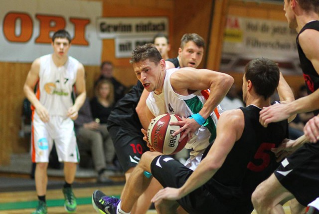 Basketball 2.Bundesliga 2015/16 Grunddurchgang 10.Runde Basketflames vs. Mistelbach Mustangs